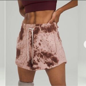 Lululemon Inner Glow Short 3" *Terry Marble Dye Silky French Press Size 6